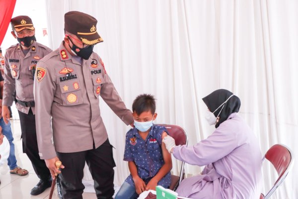 Polres Magelang Gelar Vaksinasi Covid-19 Untuk Anak Usia 6-11 Tahun