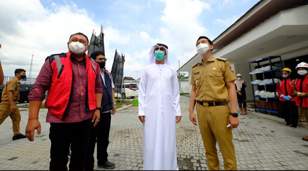 Crown Prince Court UEA Tinjau Pembangunan Masjid Hadiah untuk Presiden Jokowi
