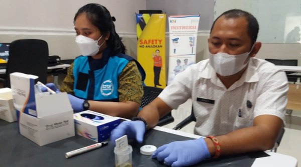 KAI Daop 6 Lakukan Tes Narkoba Awak Kereta di Yogyakarta dan Solo