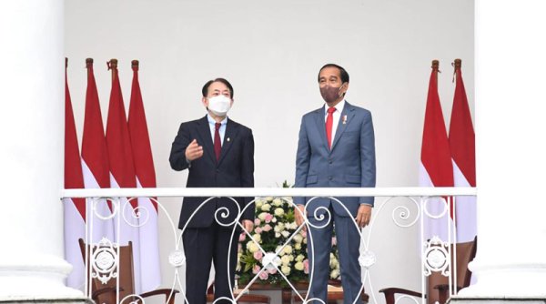 Presiden Jokowi Bertemu Pimpinan ADB di Istana Bogor