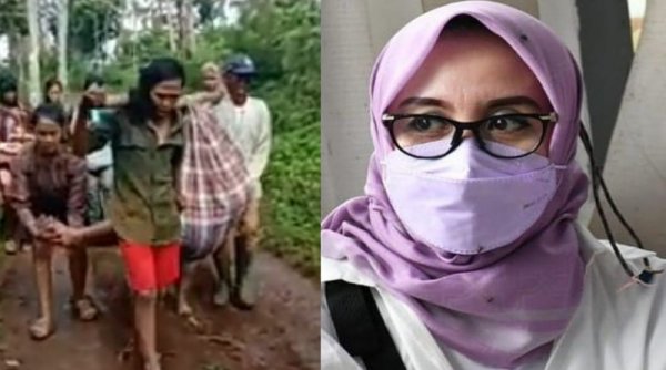 Ibu Hamil Ditandu Menuju Tempat Persalinan, Cucu Sugyati : Saya Perihatin
