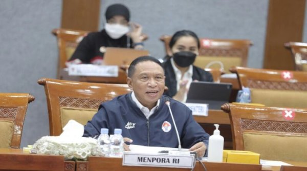 Raker dengan Komisi X DPR RI, Menpora Sampaikan Padatnya Even Olahraga Tahun 2022