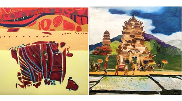 Syakieb Sungkar Tampilkan Karya Modern Art pada Pameran Lukisan 'Art Kembang Kayu' di Alam Sutera