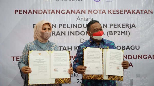 Teken Nota Kesepakatan dengan Pemkot Kotamobagu, Kepala BP2MI Gaungkan Mandat UU No.18 Tahun 2017