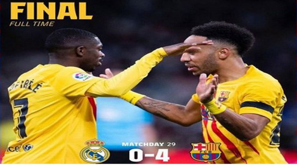 Laga El Clasico: Barcelona Hancurkan Real Madrid 4-0