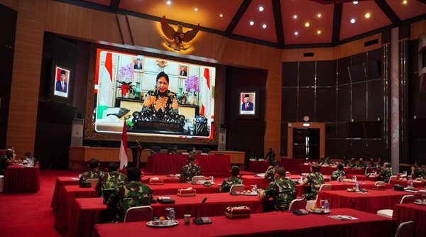 Menko Airlangga: TNI sebagai Komponen Bangsa Dibutuhkan untuk Mendukung Kebijakan Pemerintah saat Pandemi secara Lebih Luas