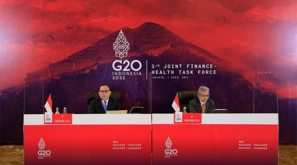 Pertemuan the 3rd G20 Joint Finance and Health Task Force (JFHTF): Rencana Aksi dan Strategi Pembiayaan Kesehatan Global untuk Memperkuat pencegahan, kesiapsiagaan, dan respon (PPR) terhadap Pandemi