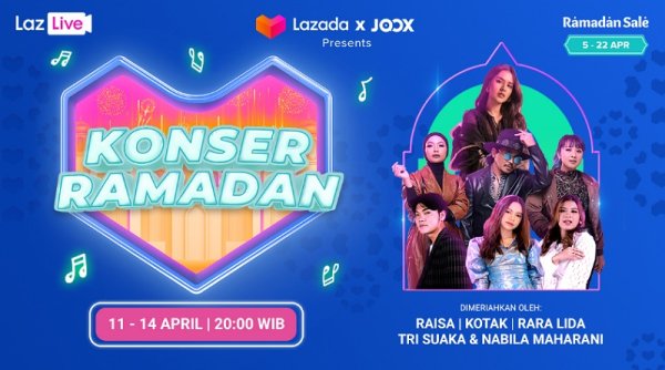 JOOX dan Lazada Gelar "Konser Ramadan 22" Secara Virtual