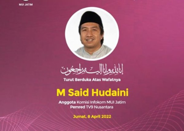 Muhammad Said Hudaini, Pemred TV9 Wafat