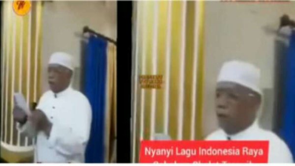 Viral Nyanyi Indonesia Raya Sebelum Salat Tarawih, MUI: Melecehkan Agama dan Negara