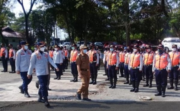 Hadapi Lebaran Pemkab Sukabumi Gelar Pasukan