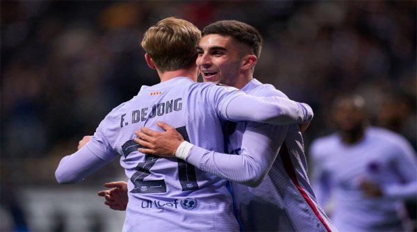 Gol de Jong di Injury Time Antarkan Barca Menjadi Pemenang