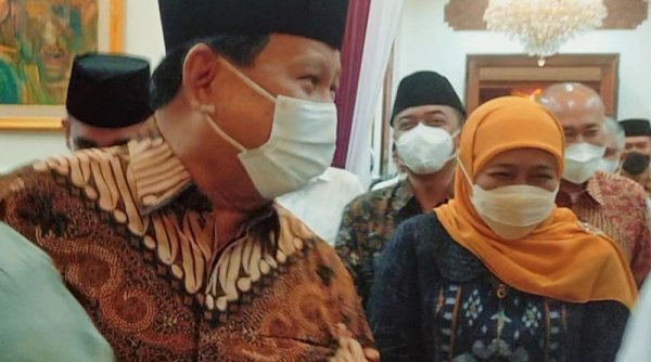 Terkait Merajuk Khofifah Jadi Cawapres, Prabowo, "Wah !!! Semua Dijadikan Politik Ini"