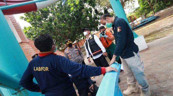 Seluncuran KenPark Surabaya Ambrol, Polisi Periksa 5 Orang Saksi