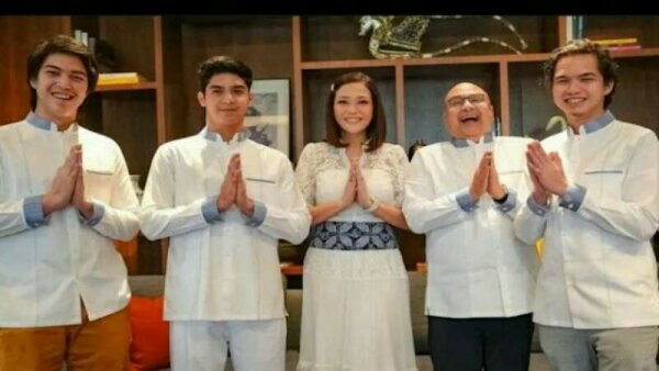 Maia Estianty Rayakan Hari Kedua Lebaran dengan Ketiga Anaknya
