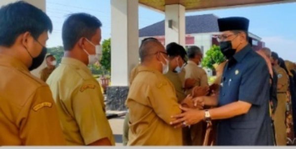 Awali Aktivitas, Pegawai Pemkot Tasikmalaya Gelar Apel Gabungan dan Halal Bihalal