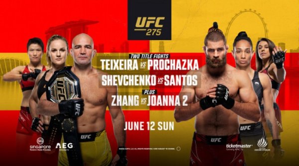 UFC® Akan Membuat Sejarah di Singapura dengan UFC® 275: Teixeira vs Prochazka