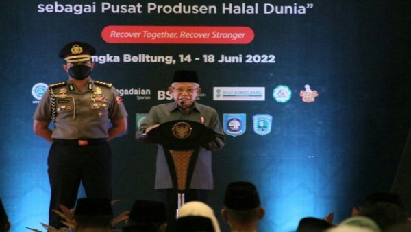 Buka KHI 2022, Wapres Dorong Indonesia Jadi Pusat Produsen Halal Dunia