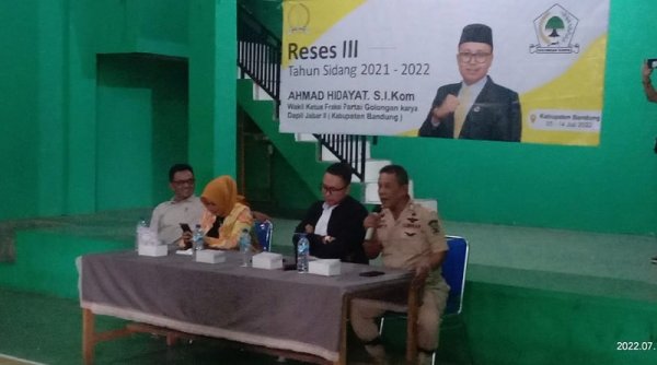 Jaring Aspirasi, Ahmad : Rehabilitasi Saluran Air dan Jalan Umum Banyak Disuarakan Masyarakat Kab. Bandung