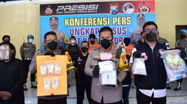 Jaringan Narkoba Bali Digulung Polresta Sidoarjo