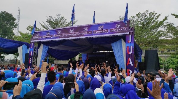HUT Ke-21 Partai Demokrat Kabupaten Bandung Berlangsung Sangat Meriah