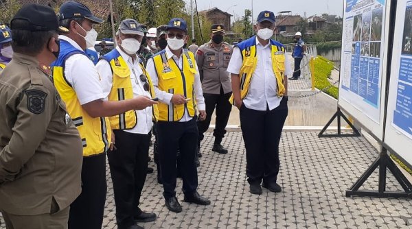 Menteri PUPR Meninjau Kolam Retensi Sungai Citarum di Kab. Bandung