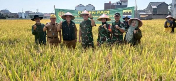 Kedua Kalinya, Rancasari Panen 7 Ton Beras dari IP 400