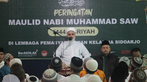 HSN 2022 | Warga Binaan Lapas Sidoarjo dapat Tausiah dari Ulama Lebanon