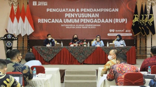 Kemenkumham Jatim Gelar Penguatan dan Pendampingan Pengisian SIRUP