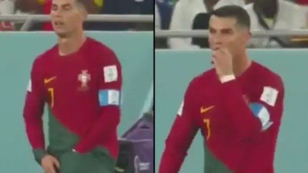 BOLA OUT | Ronaldo Ngumpetin Camilan di Balik Celana Pendeknya Saat Bermain?