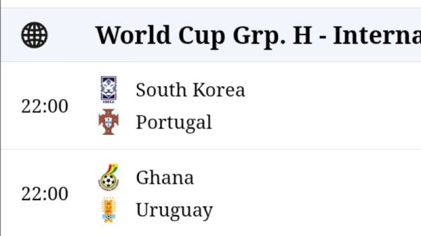 PIALA DUNIA | Jadwal Pertandingan Grup H, Gana vs Uruguay, Korsel vs Portugal, Siapa yang Terjegal?