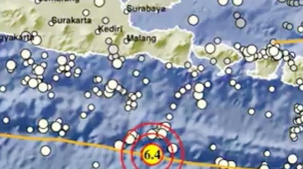 Lagi Gempa 6,4 Skala Richter, Kali ini di Jember Jawa Timur