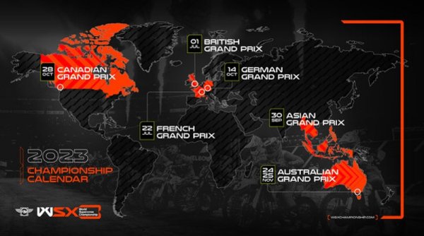 SX Global Mengumumkan Kalender Sementara 2023 Untuk Enam Ajang World Supercross Championship FIM