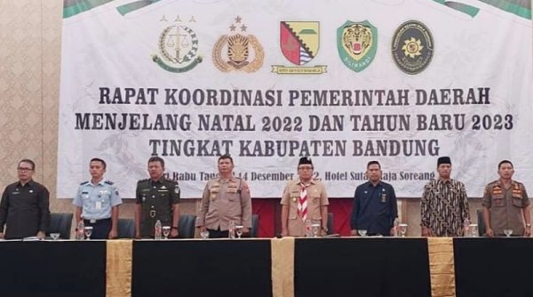 Forkopimda Kabupaten Bandung Gelar Rakor Jelang Natal dan Tahun Baru