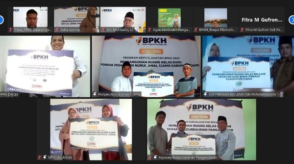 Program Kemaslahatan 2022, BPKH dan Laznas Serahkan Ruang Kelas Baru di Empat Lembaga Pendidikan di Jabar