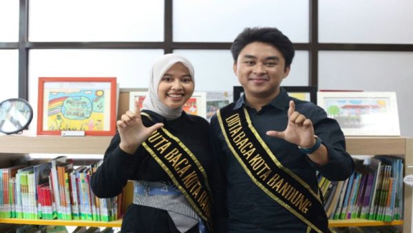 Merekam Jejak Bara dan Hilda, Duet Duta Baca Kota Bandung 2022