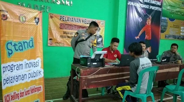 Permudah Jarak Tempuh, Polsek Baleendah Gelar SKCK Keliling di Desa Malakasari