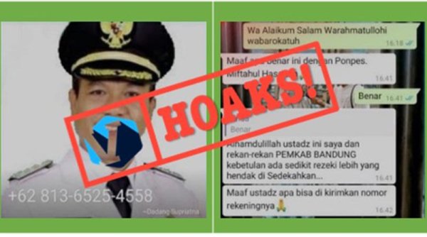 PREBUNKING | Hati-hati Penipuan Modus Bantuan Mencatut Nama Bupati Bandung, Ini Modusnya