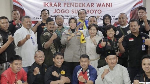 Ikrar Pendekar Wani Jogo Suroboyo Wujudkan Kondusifitas Kota Surabaya