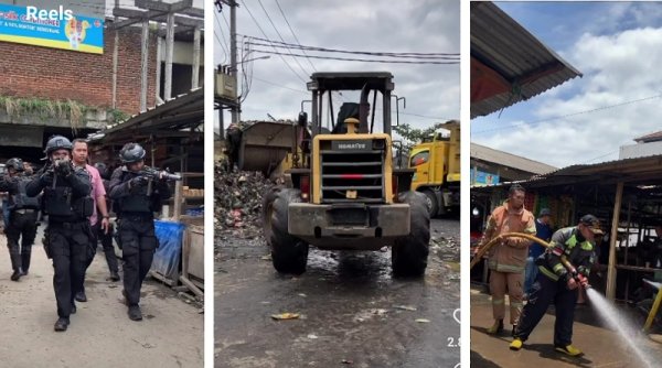 Jelang Kunjungan Jokowi, Sejumlah Petugas "Menyulap" Pasar Baleendah
