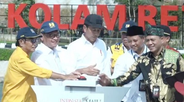 Presiden Jokowi Resmikan Tiga Infrastruktur Baru untuk Mengurangi Banjir di Kabupaten Bandung