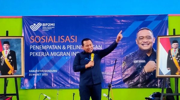 BP2MI Sosialisasi Perlindungan Pekerja Migran di Desa Gunungleutik Ciparay
