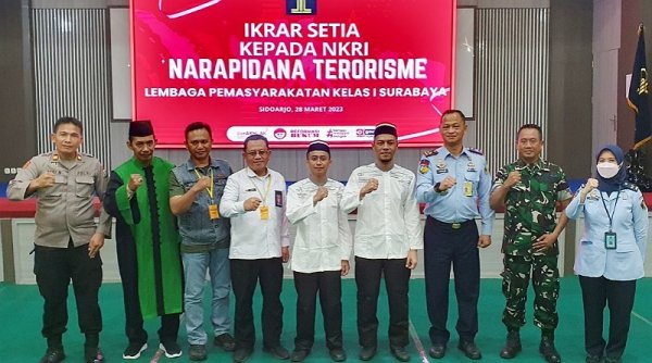 Dua Pekan di Lapas Surabaya, Dua Napiter Ikrar Setia NKRI