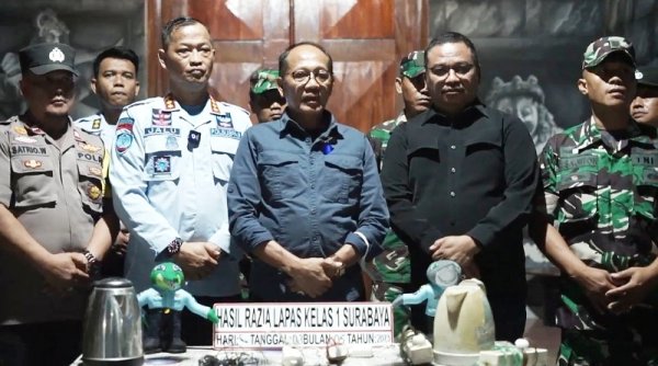 Pimpin Penggeledahan Hunian di Lapas Surabaya, Stafsus Menkumham Ingatkan Pentingnya Intelijen Pemasyarakatan