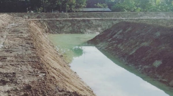 Tingkatkan Produksi Pertanian, Pemkab Bojonegoro Bangun Embung Baru di Desa Tumbrasanom