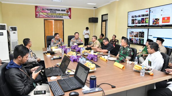 Bupati Diskusi Panel dengan Kapolda Jabar Bahas Upaya Ciptakan Pemilu Damai 2024