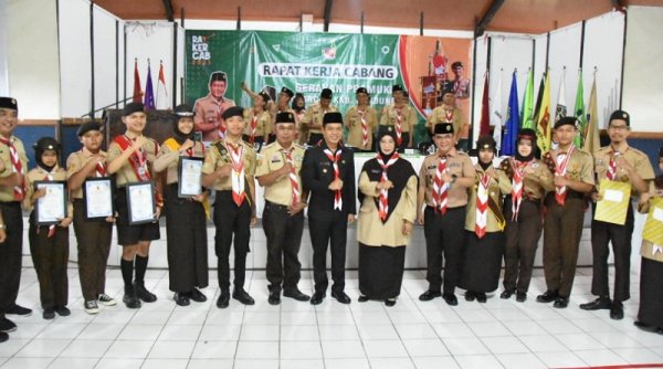 Bupati Bandung Hadiri Raker Kwarcab Pramuka Kab. Bandung Tahun 2023