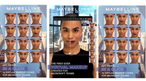 Tinggal klik, Makeup Virtual Pertama di Microsoft Teams