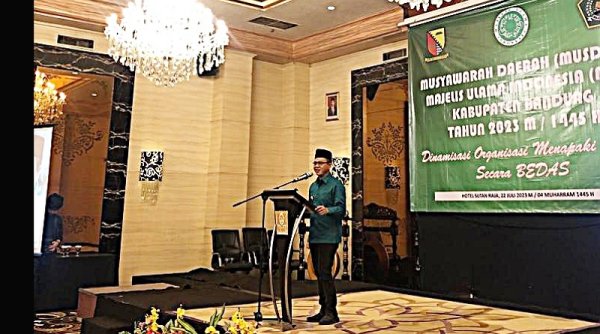 Buka Musda IX MUI Kab. Bandung, Bupati Berharap dengan MUI Bisa Lahirkan Dua Perda
