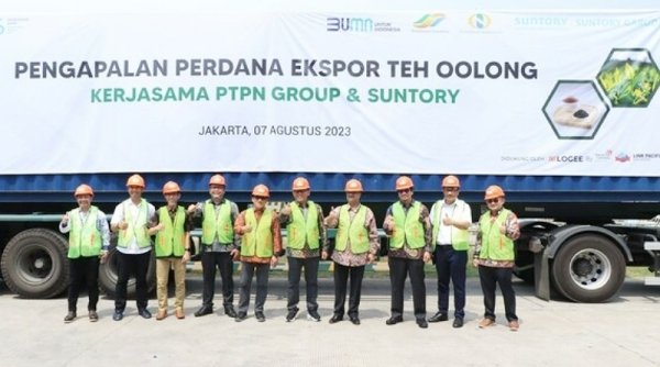 PTPN Group dan Suntory Garuda Buka Pasar Baru, Ekspor Perdana Teh Oolong Indonesia ke Vietnam
